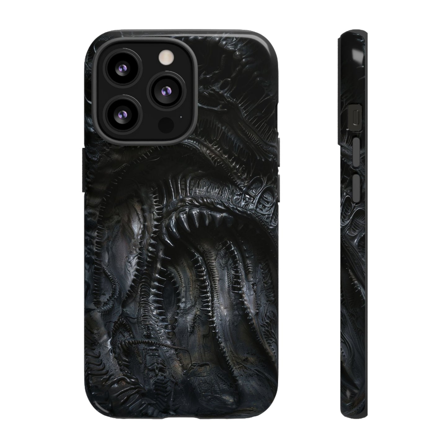 Surreal Biomechanical Phone Case - Gothic Sci-Fi Art for iPhone, Samsung Galaxy, and Google Pixel Devices