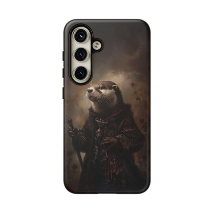 Noble Otter King Phone Case - Vintage Gothic Animal Art Design for iPhone, Samsung Galaxy, and Google Pixel Devices