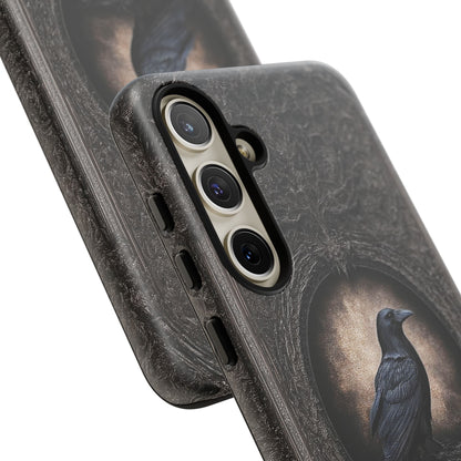 Gothic Raven Phone Case - Mysterious Dark Bird Design