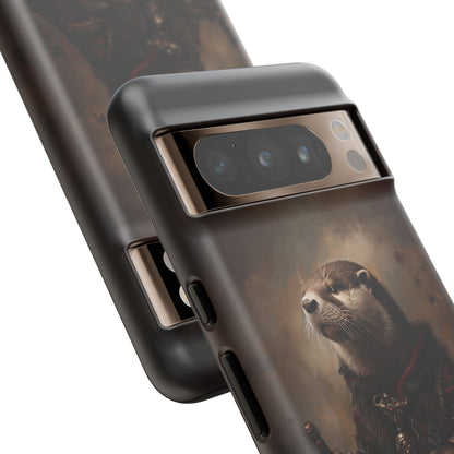 Noble Otter King Phone Case - Vintage Gothic Animal Art Design for iPhone, Samsung Galaxy, and Google Pixel Devices