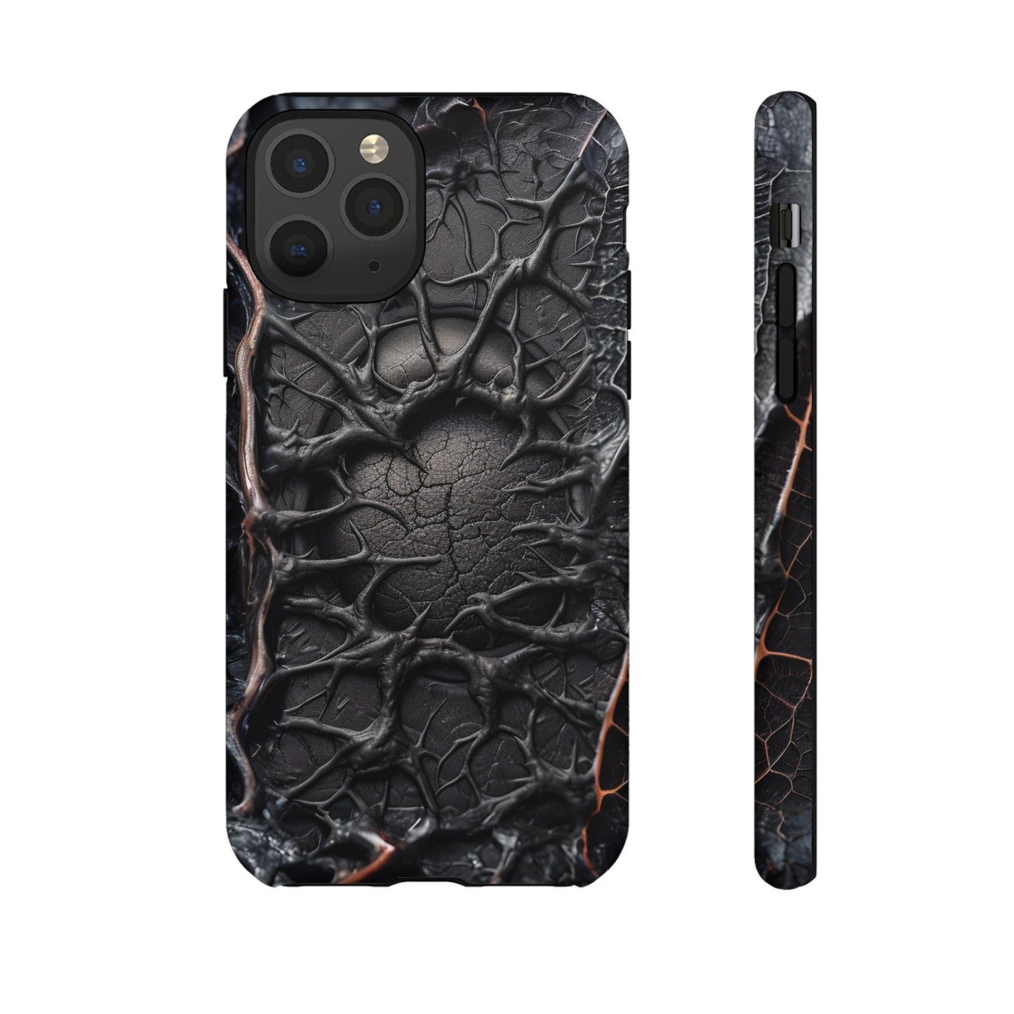 Black Veins Tough Phone Case – Lovecraftian Horror Design for iPhone, Samsung Galaxy, and Google Pixel Devices