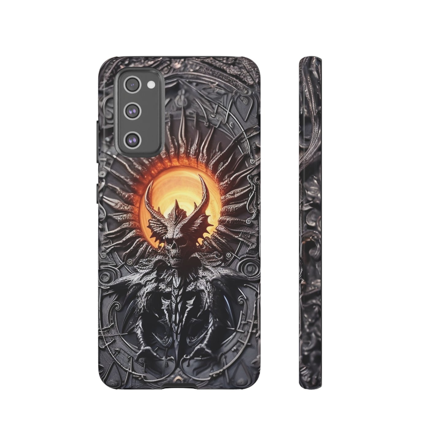 Skeletal Demonic King Phone Case – Ornate Gothic Design for iPhone, Samsung Galaxy, and Google Pixel Devices