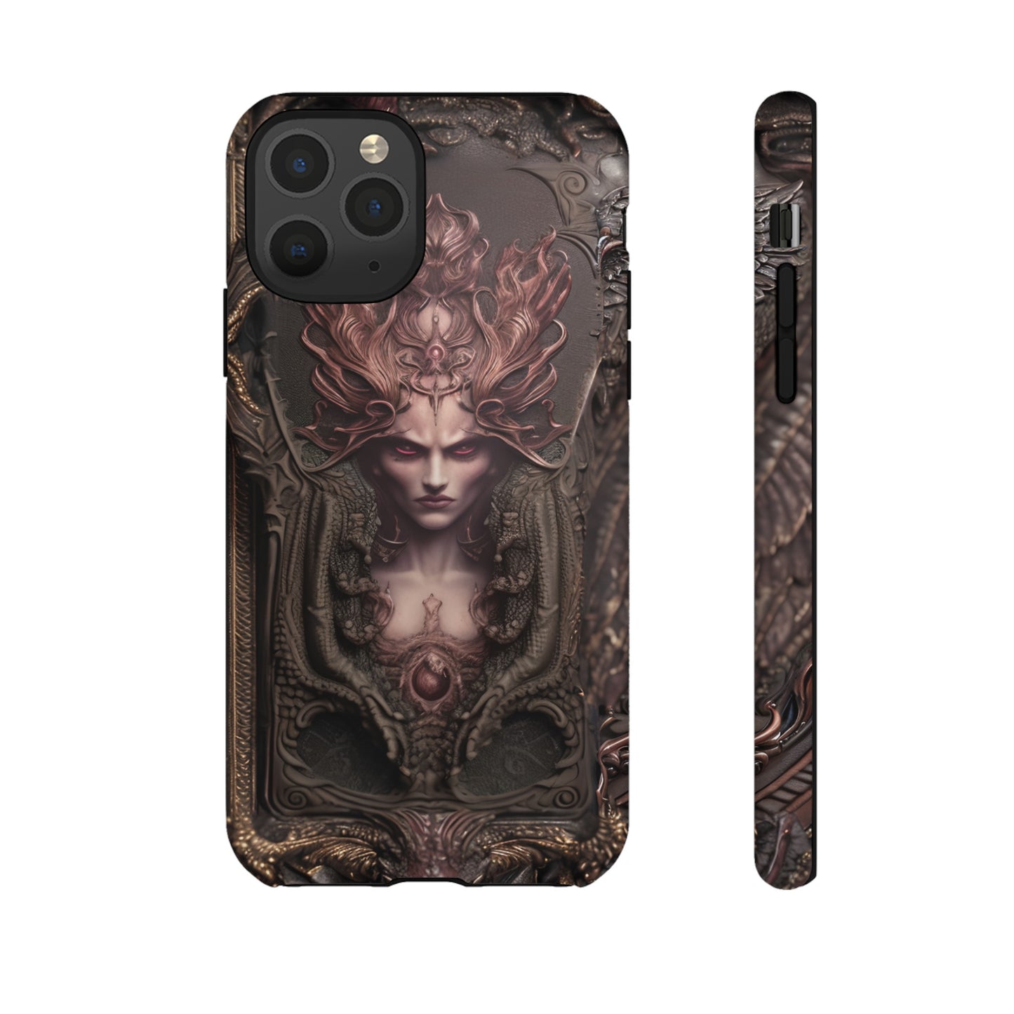 Dark Lilith Phone Case – Horned Hell Horror Design for iPhone, Samsung Galaxy, and Google Pixel Devices