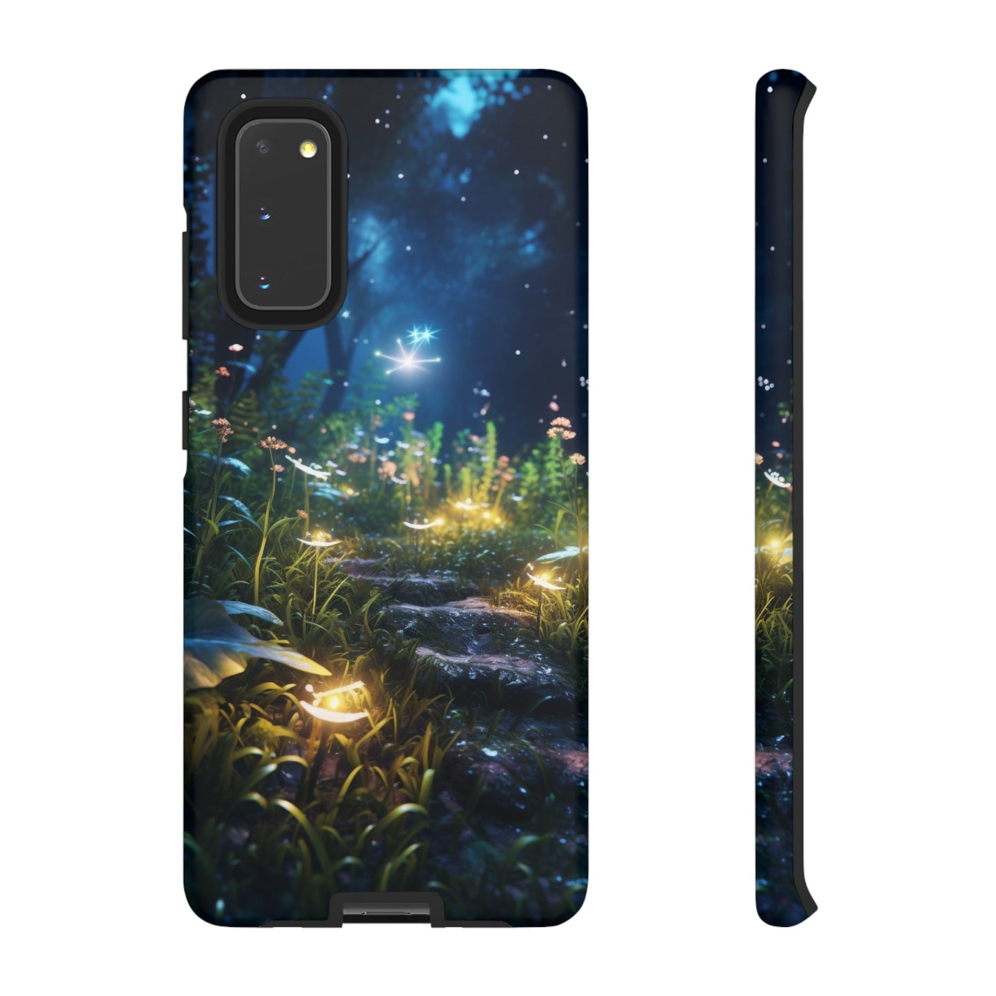 Fireflies in the Forest Tough Phone Case – Enchanting Summer Night Design for iPhone, Samsung Galaxy, and Google Pixel Devices