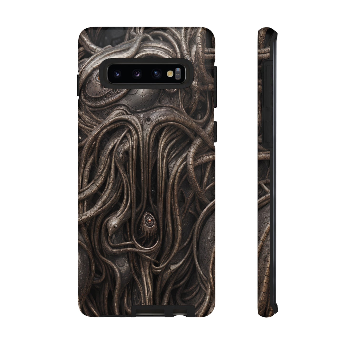 Biomechanical Horror 4 Phone Case – Futuristic Alien Design for iPhone, Samsung Galaxy, and Google Pixel Devices