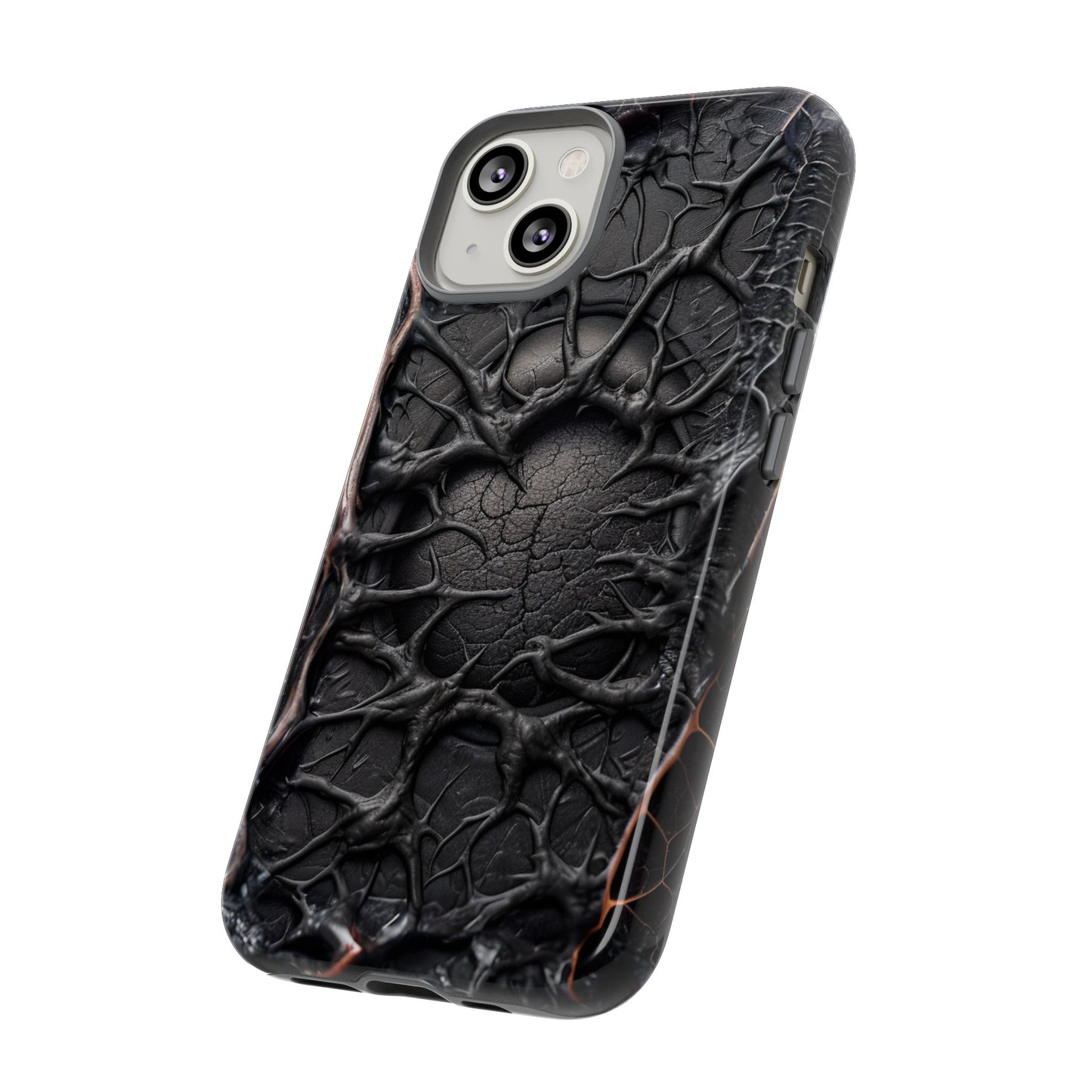 Black Veins Tough Phone Case – Lovecraftian Horror Design for iPhone, Samsung Galaxy, and Google Pixel Devices