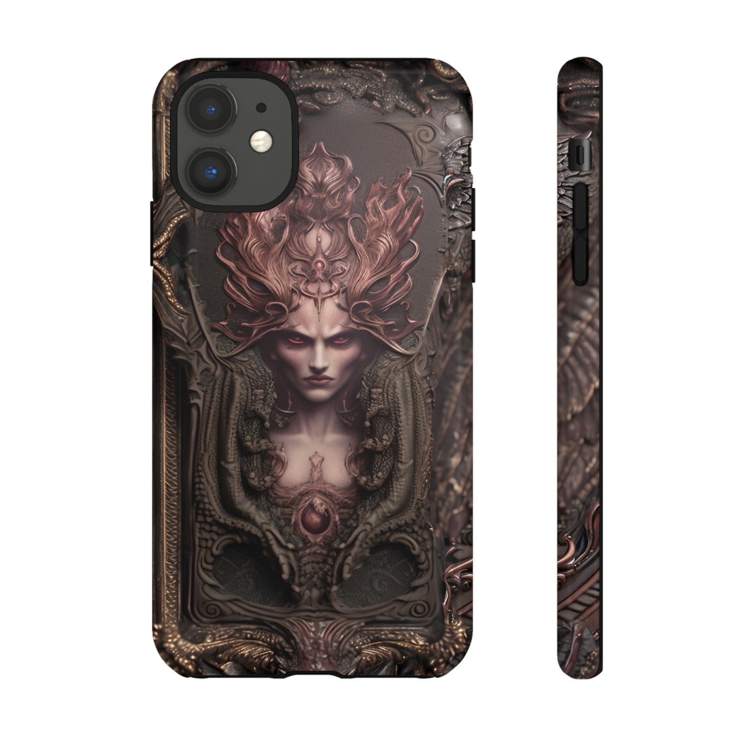 Dark Lilith Phone Case – Horned Hell Horror Design for iPhone, Samsung Galaxy, and Google Pixel Devices