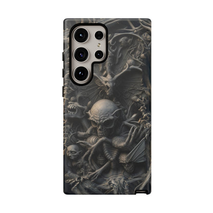 Those Who Dwell Below #1 Phone Case – Intricate Gothic Skeleton Design for iPhone, Samsung Galaxy, Google Pixel Devices