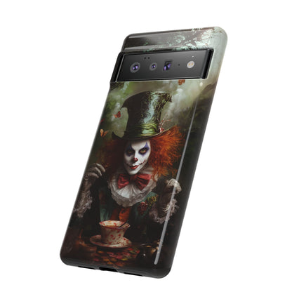 Mad Hatter Gothic Fantasy Phone Case - Dark Wonderland Design for iPhone, Samsung Galaxy, and Google Pixel Devices