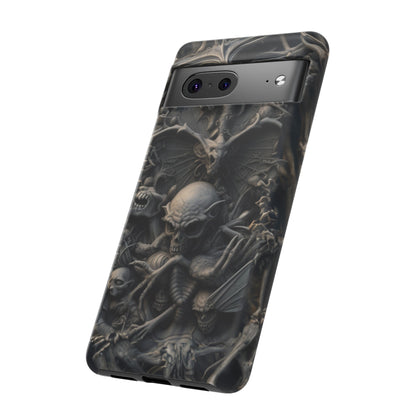 Those Who Dwell Below #1 Phone Case – Intricate Gothic Skeleton Design for iPhone, Samsung Galaxy, Google Pixel Devices