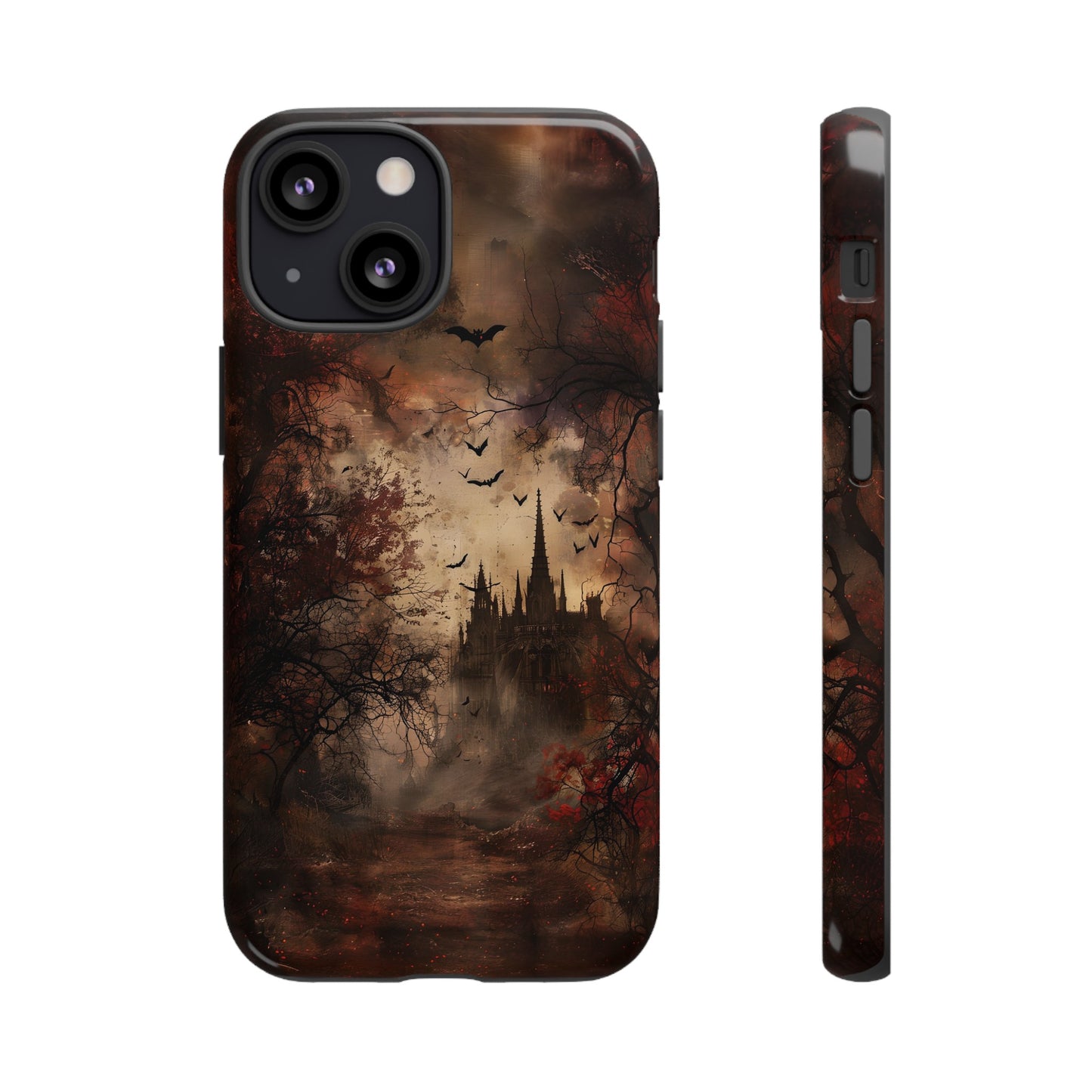 Gothic Castle Phone Case - Spooky Halloween Design for iPhone, Samsung Galaxy, Google Pixel Devices