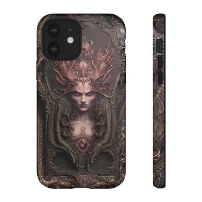 Dark Lilith Phone Case – Horned Hell Horror Design for iPhone, Samsung Galaxy, and Google Pixel Devices