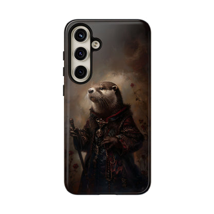 Noble Otter King Phone Case - Vintage Gothic Animal Art Design for iPhone, Samsung Galaxy, and Google Pixel Devices