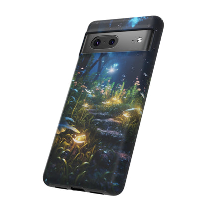 Fireflies in the Forest Tough Phone Case – Enchanting Summer Night Design for iPhone, Samsung Galaxy, and Google Pixel Devices