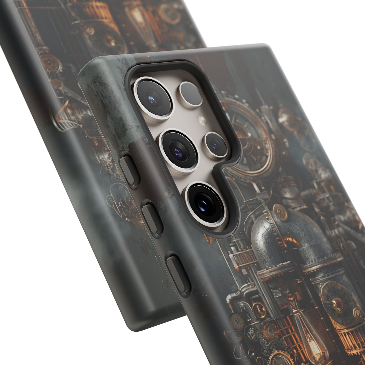 Steampunk Machine #2 Phone Case - Intricate Industrial Design for iPhone, Samsung Galaxy, Google Pixel Devices, Victorian Design Gears