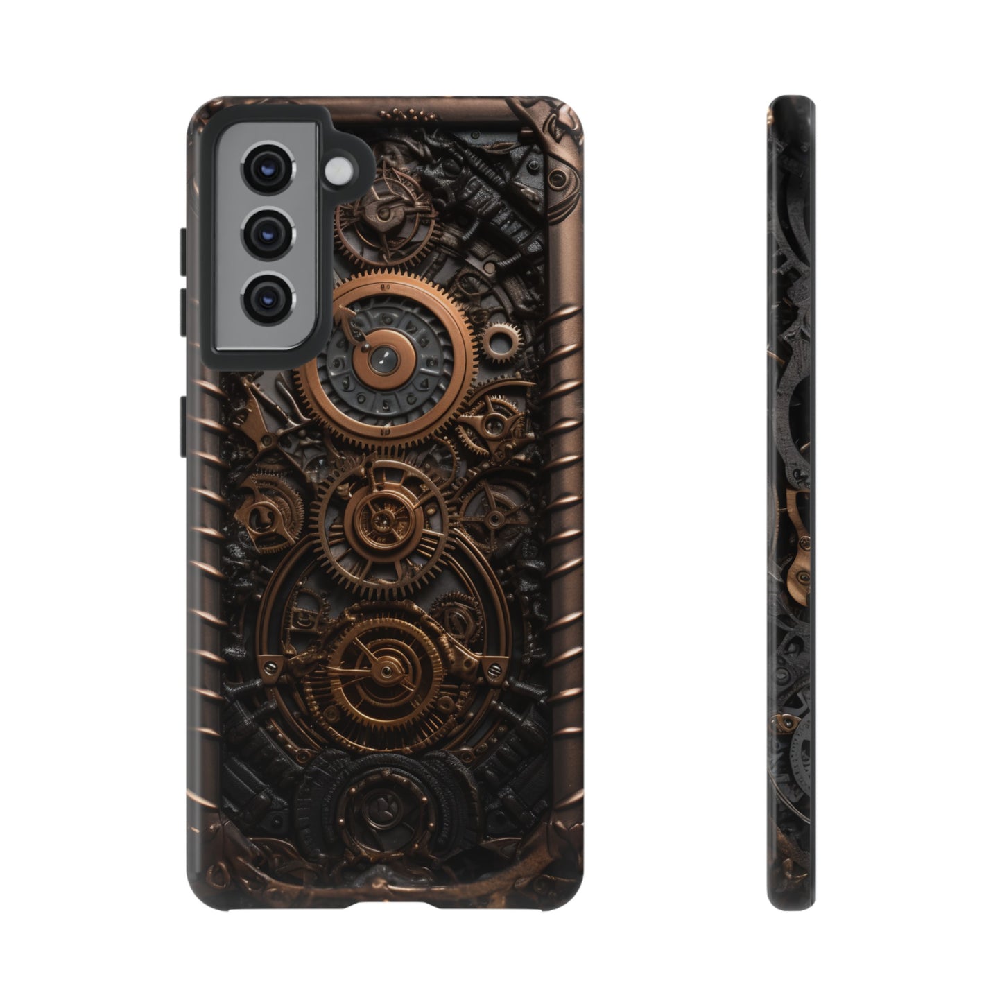 Gearworks 2 Phone Case – Steampunk Victorian Design with Gears and Clockwork for iPhone, Samsung Galaxy, and Google Pixel Devices