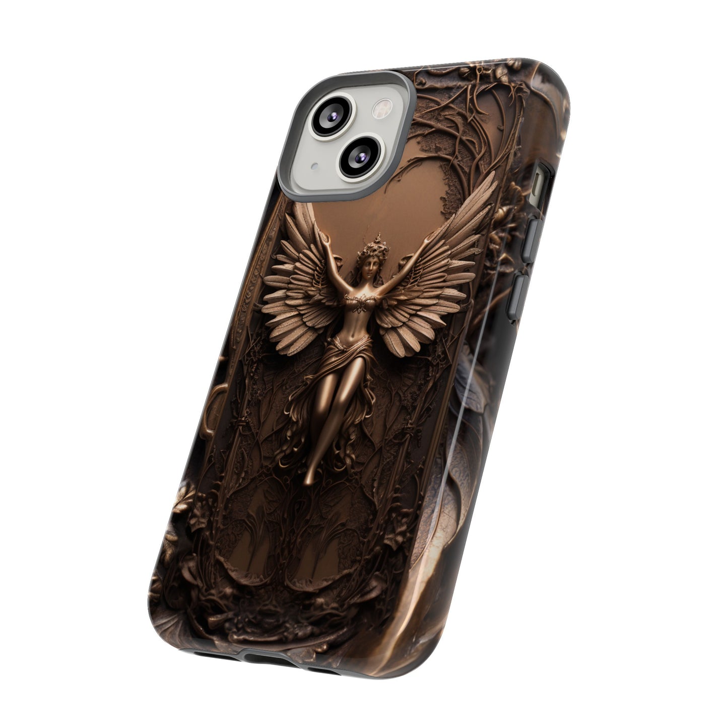 The Bronze Fairy Phone Case – Fantasy Faery Design for iPhone, Samsung Galaxy, and Google Pixel Devices