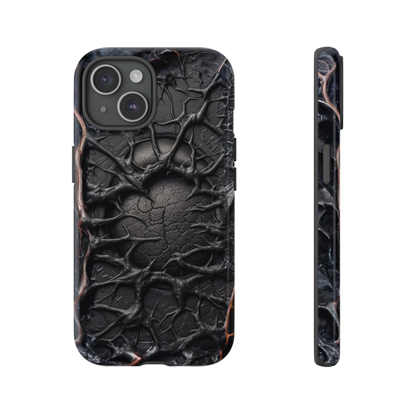 Black Veins Tough Phone Case – Lovecraftian Horror Design for iPhone, Samsung Galaxy, and Google Pixel Devices