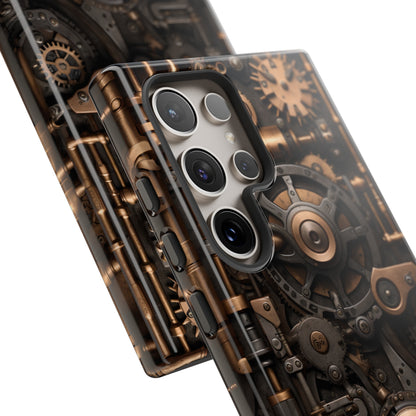 Steampunk Machine Phone Case – Victorian Gears Design for iPhone, Samsung Galaxy, and Google Pixel Devices