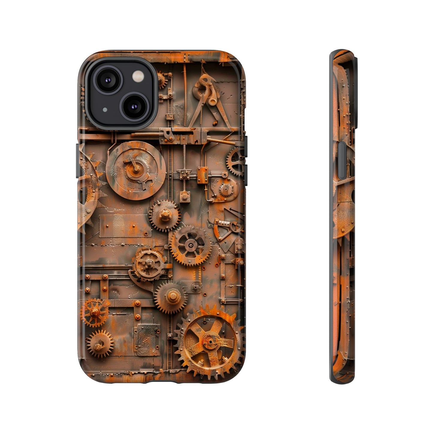 Rusted Steampunk Gearworks Phone Case for iPhone, Samsung Galaxy, and Google Pixel Devices