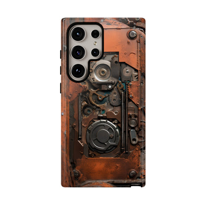 Rusted Mechanisms Phone Case – Steampunk Metal Gear Design for iPhone, Samsung Galaxy, and Google Pixel Devices