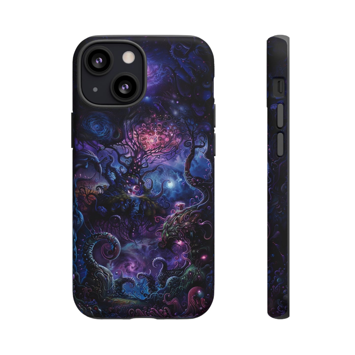 Trippy Psychedelic Alien Landscape Phone Case - Vibrant Abstract Design for iPhone, Samsung Galaxy and Google Pixel Devices