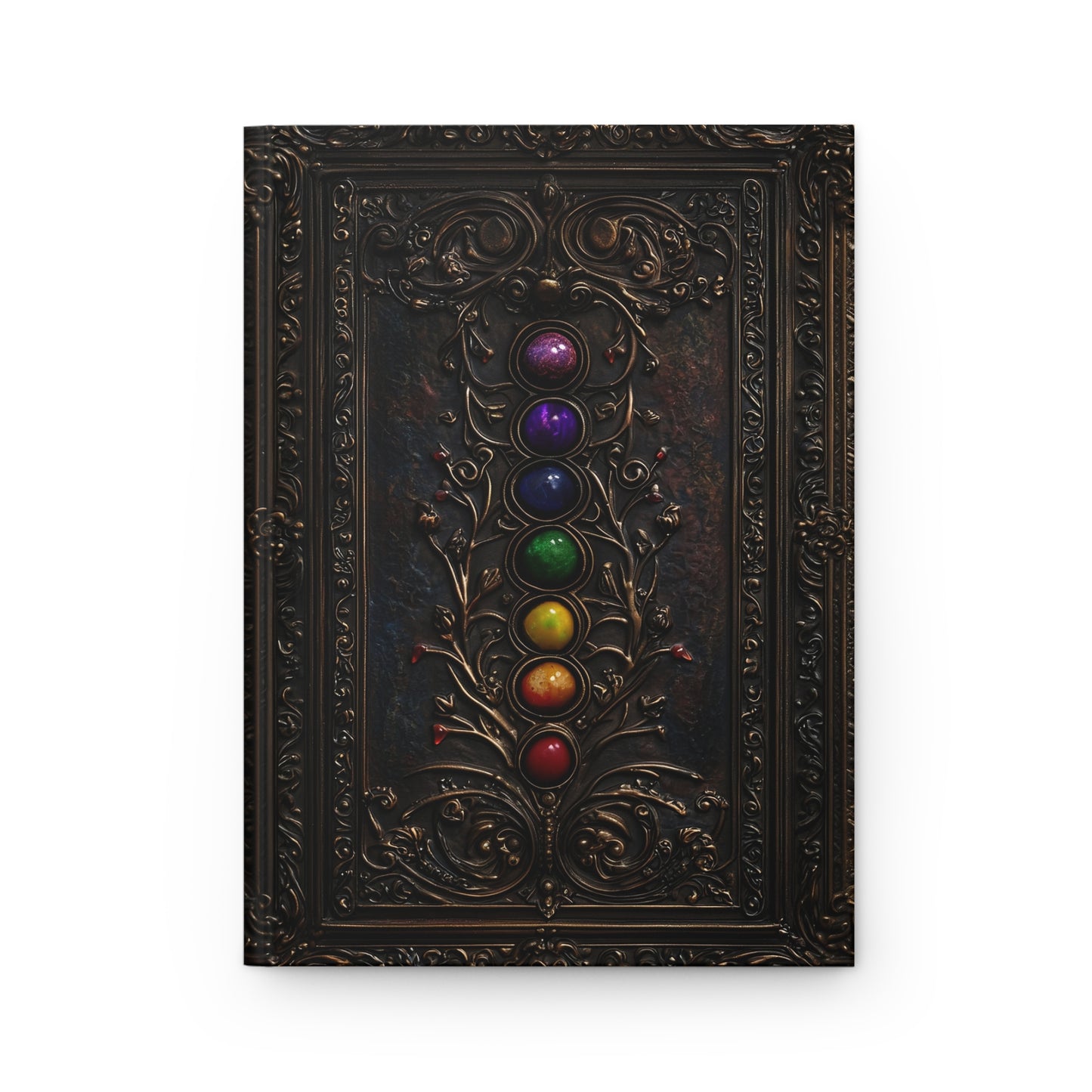 Chakra Stones Hardcover Notebook - Mystical Journal for Spiritual Writing