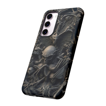 Those Who Dwell Below #1 Phone Case – Intricate Gothic Skeleton Design for iPhone, Samsung Galaxy, Google Pixel Devices