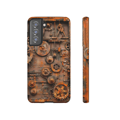 Rusted Steampunk Gearworks Phone Case for iPhone, Samsung Galaxy, and Google Pixel Devices