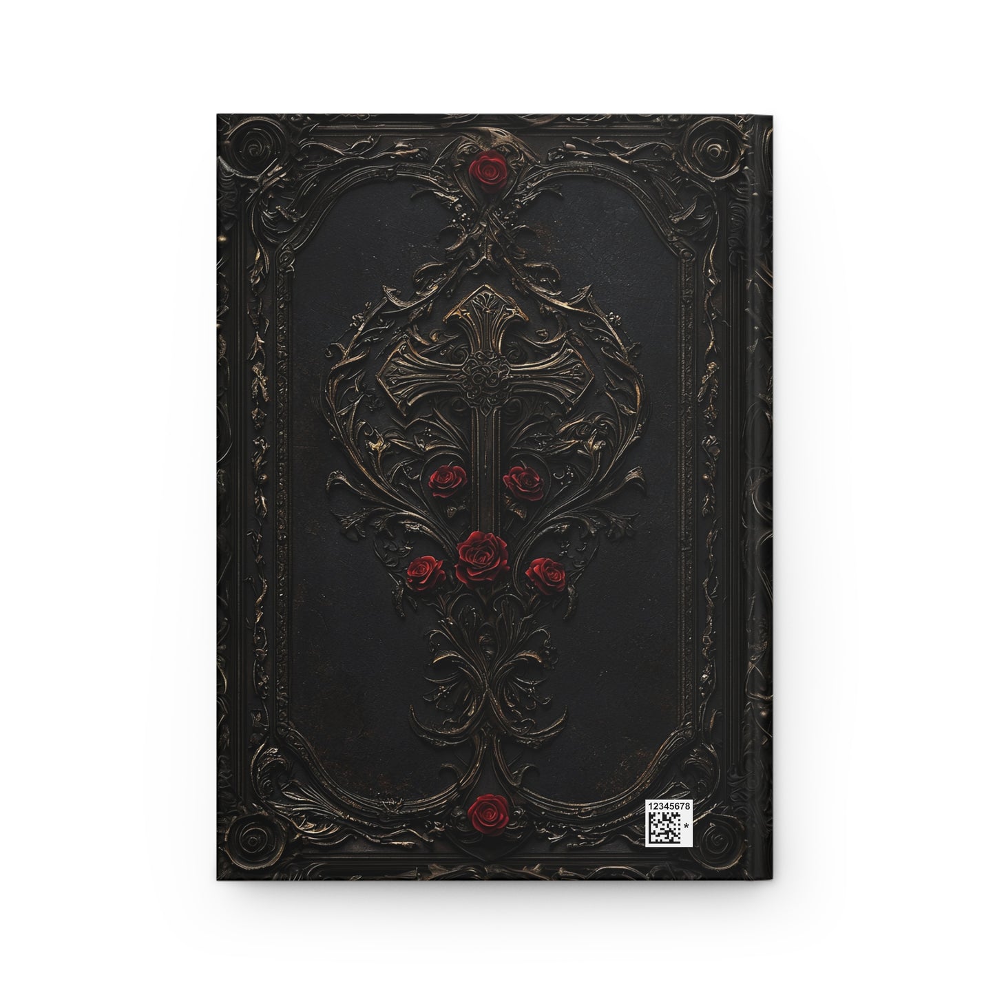 Gothic Rose Cross Hardcover Journal