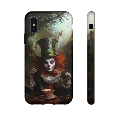 Mad Hatter Gothic Fantasy Phone Case - Dark Wonderland Design for iPhone, Samsung Galaxy, and Google Pixel Devices