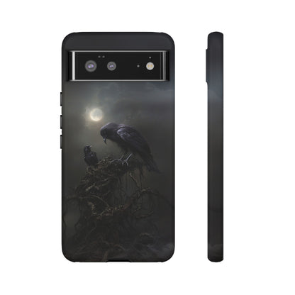 Gothic Raven Phone Case - Dark Crow Art for iPhone, Samsung Galaxy, and Google Pixel Devices