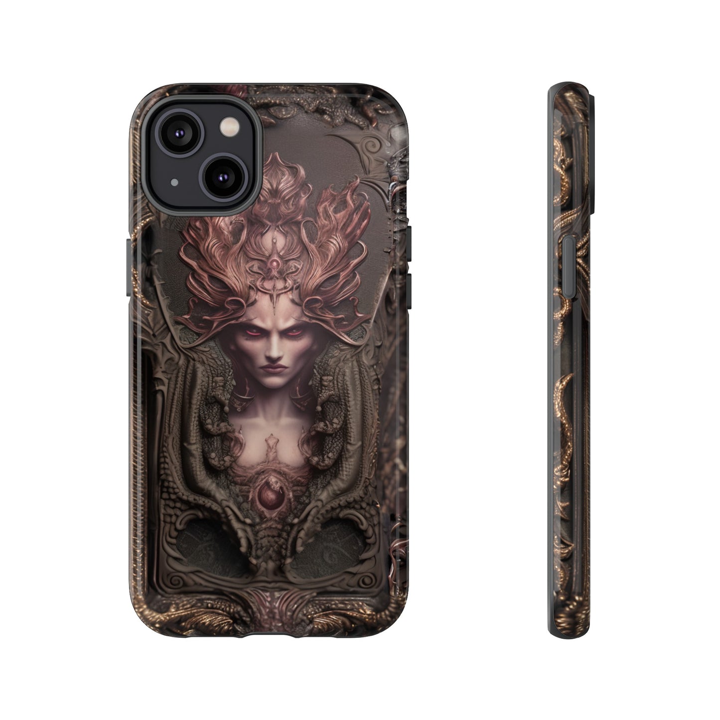 Dark Lilith Phone Case – Horned Hell Horror Design for iPhone, Samsung Galaxy, and Google Pixel Devices