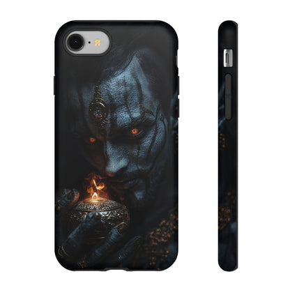 Dark Djinn Warrior Phone Case - Intricate Fantasy Art Protective Cover for iPhone, Samsung Galaxy, and Google Pixel Devices