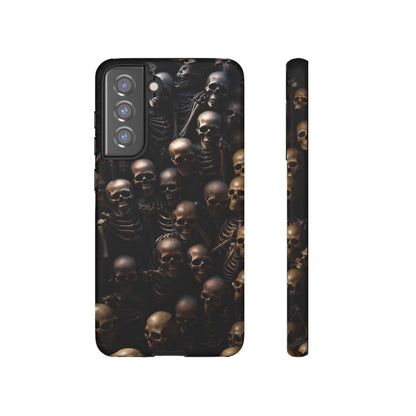 Skeletal Grave Phone Case – Halloween Horror Skeleton Design for iPhone, Samsung Galaxy, and Google Pixel Devices