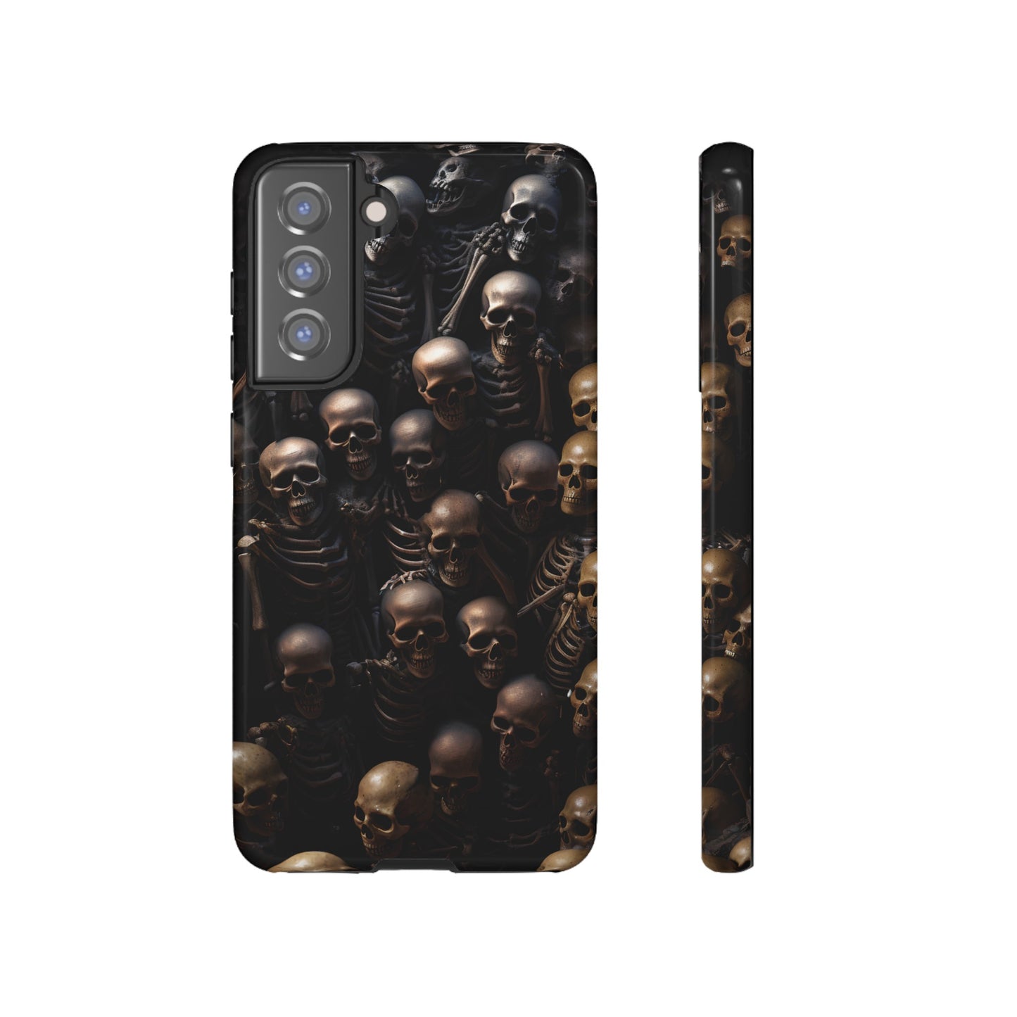 Skeletal Grave Phone Case – Halloween Horror Skeleton Design for iPhone, Samsung Galaxy, and Google Pixel Devices