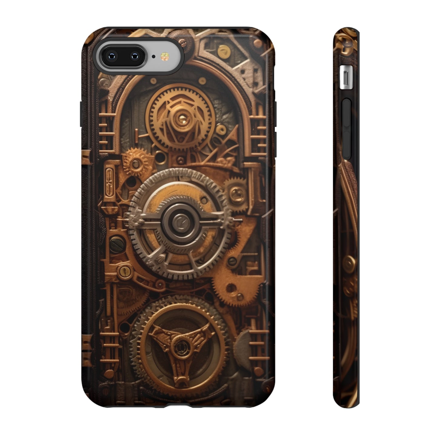 Gearworks Tough Phone Case – Steampunk Clockwork Design for iPhone, Samsung Galaxy, and Google Pixel Devices