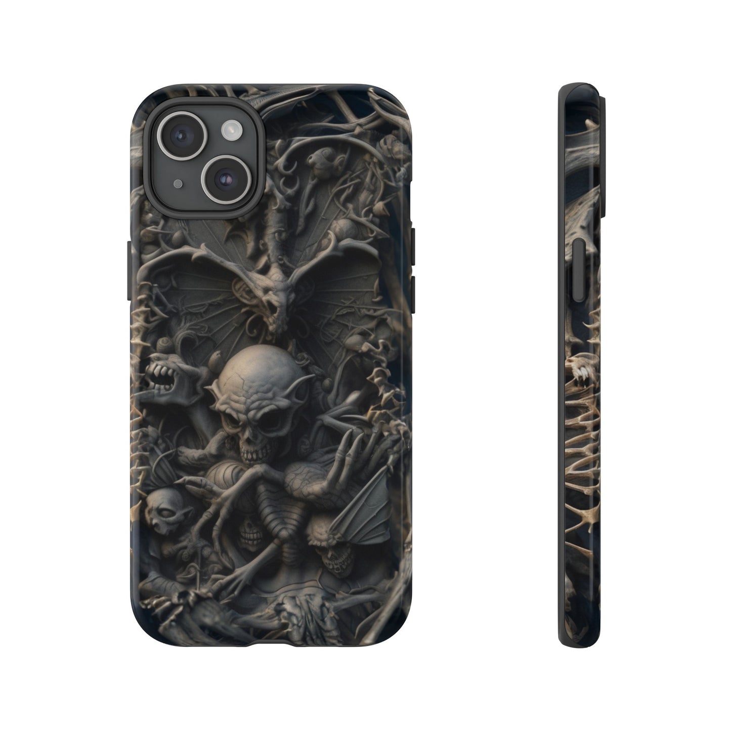 Those Who Dwell Below #1 Phone Case – Intricate Gothic Skeleton Design for iPhone, Samsung Galaxy, Google Pixel Devices