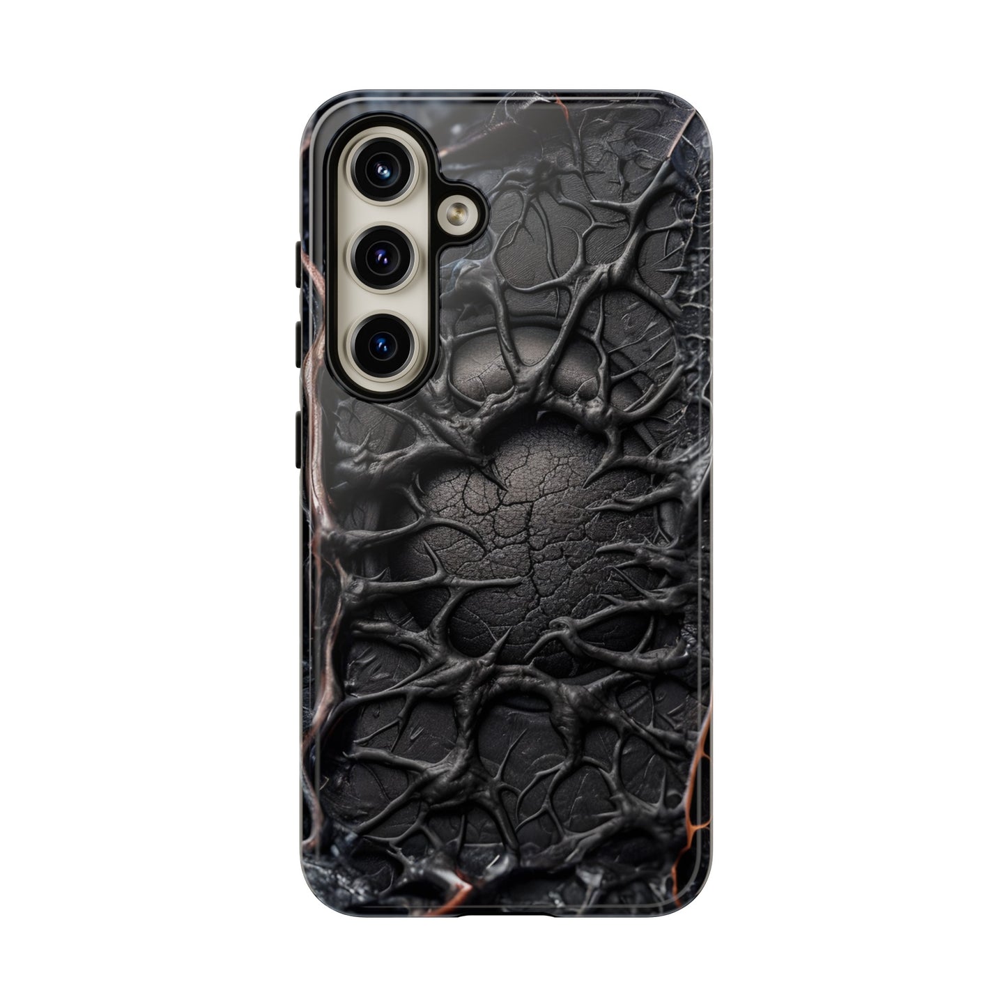 Black Veins Tough Phone Case – Lovecraftian Horror Design for iPhone, Samsung Galaxy, and Google Pixel Devices