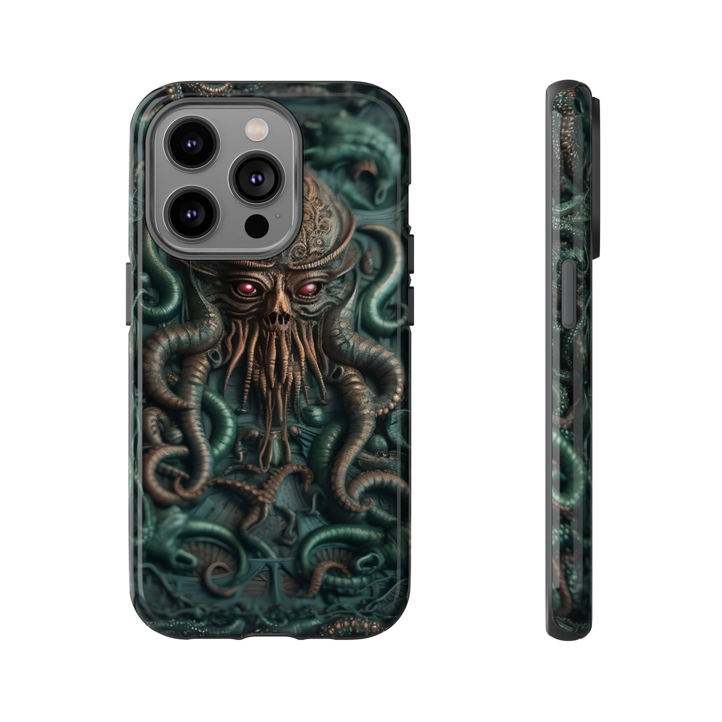 Nameless Dread Tough Phone Case – Lovecraftian Tentacle Horror Design for iPhone, Samsung Galaxy, and Google Pixel Devices