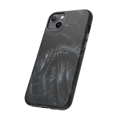 Surreal Biomechanical Phone Case - Gothic Sci-Fi Art for iPhone, Samsung Galaxy, and Google Pixel Devices