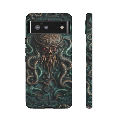 Nameless Dread Tough Phone Case – Lovecraftian Tentacle Horror Design for iPhone, Samsung Galaxy, and Google Pixel Devices