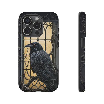 The Raven Phone Case – Edgar Allan Poe Inspired Gothic Design for iPhone, Samsung Galaxy, and Google Pixel Devices