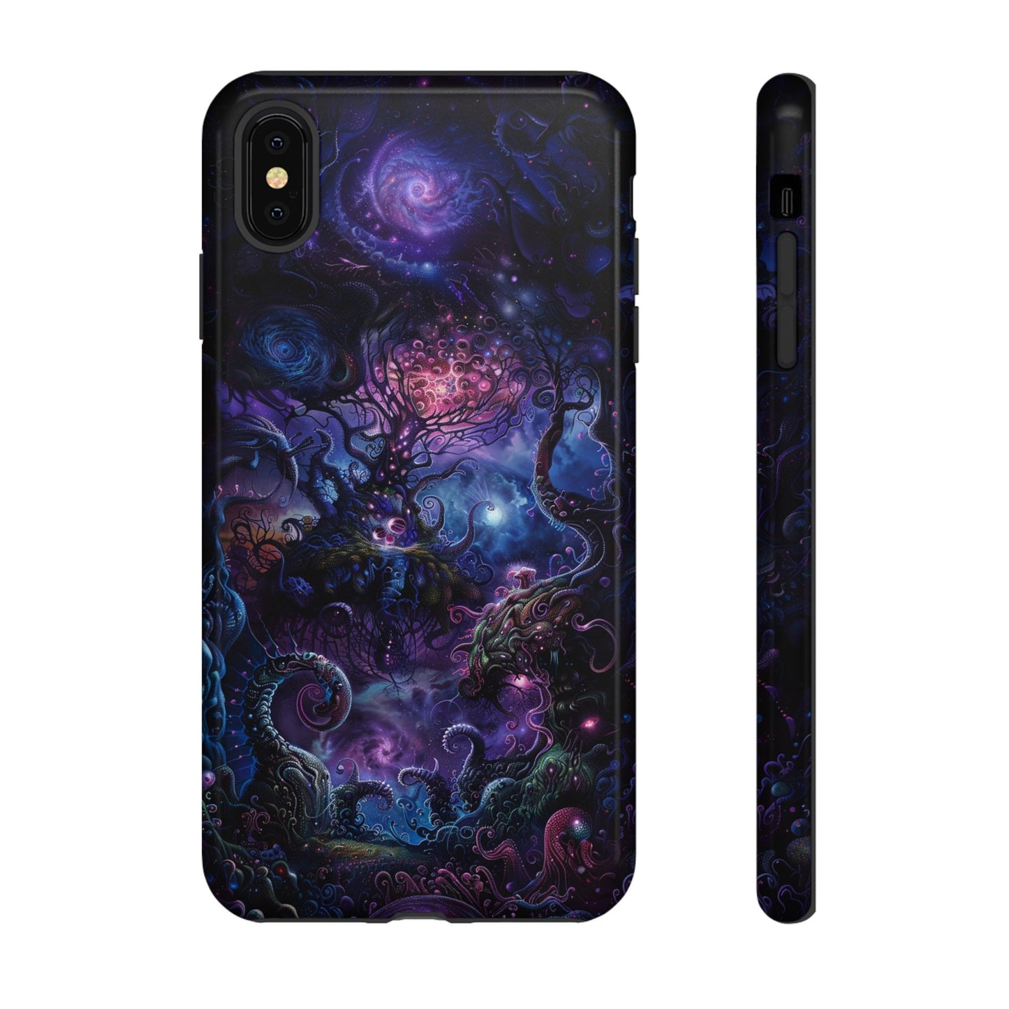 Trippy Psychedelic Alien Landscape Phone Case - Vibrant Abstract Design for iPhone, Samsung Galaxy and Google Pixel Devices