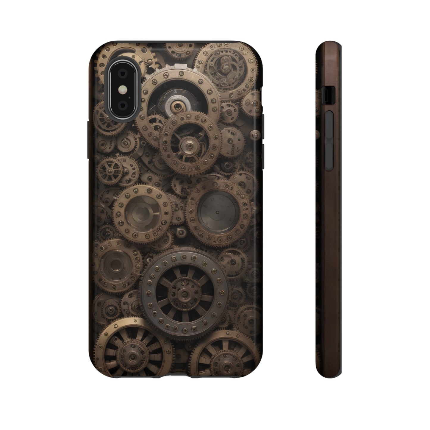 Gearworks 3 Phone Case – Steampunk Victorian Design with Gears and Clockwork for iPhone, Samsung Galaxy, and Google Pixel Devices