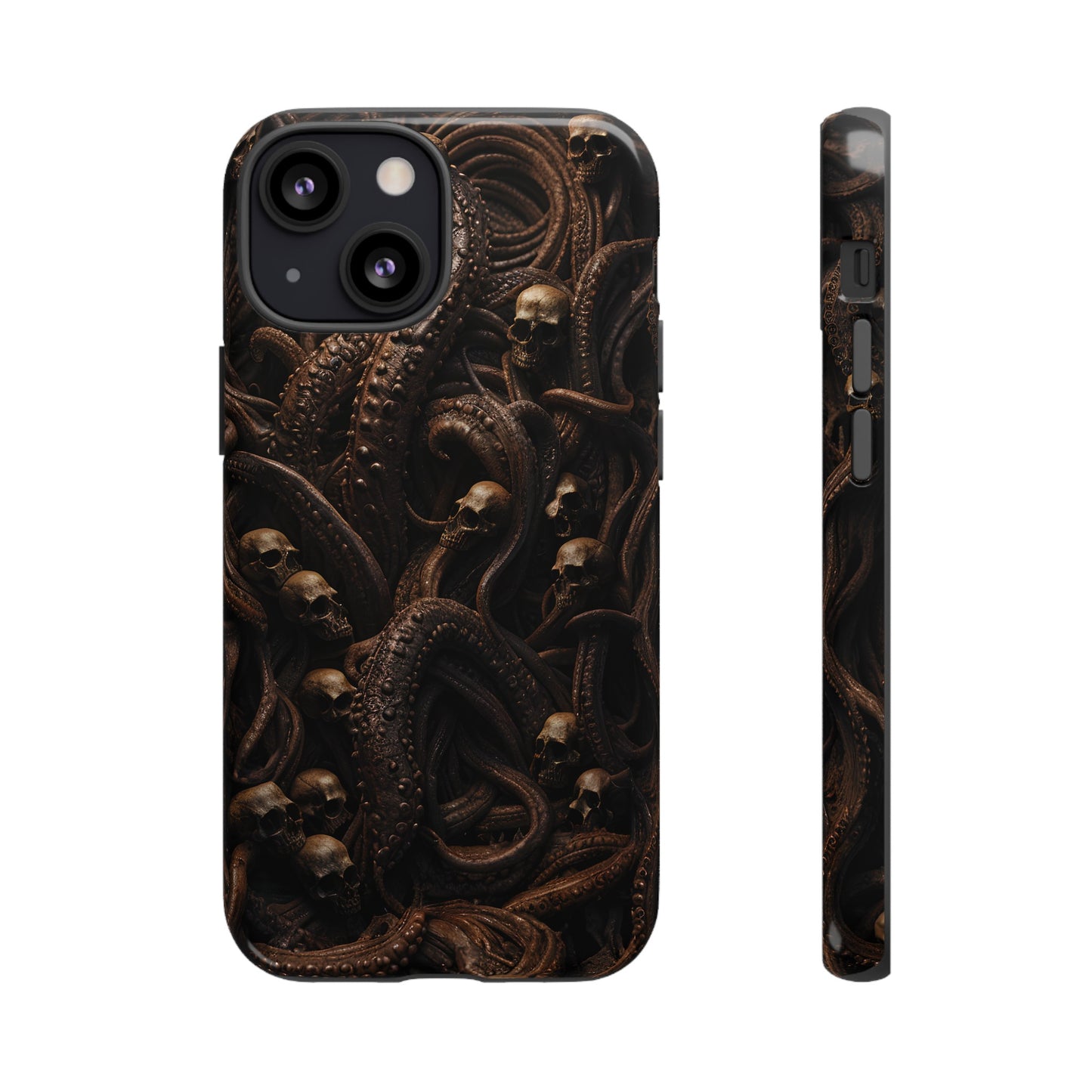 Skulls and Tentacles Phone Case – Lovecraftian Horror Design for iPhone, Samsung Galaxy, and Google Pixel Devices