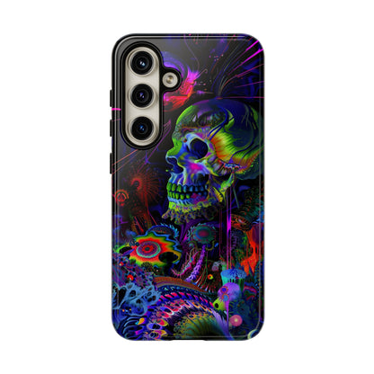 Psychedelic Skull Phone Case – Vibrant Pastel Design for iPhone, Samsung Galaxy, and Google Pixel Devices