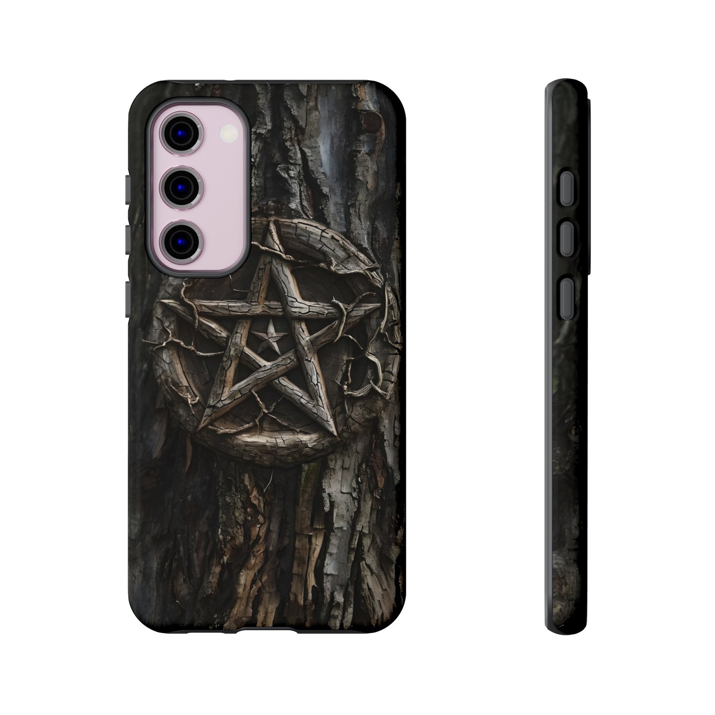 Pentacle Tree Phone Case – Wiccan Nature Magic Design for iPhone, Samsung Galaxy, and Google Pixel Devices