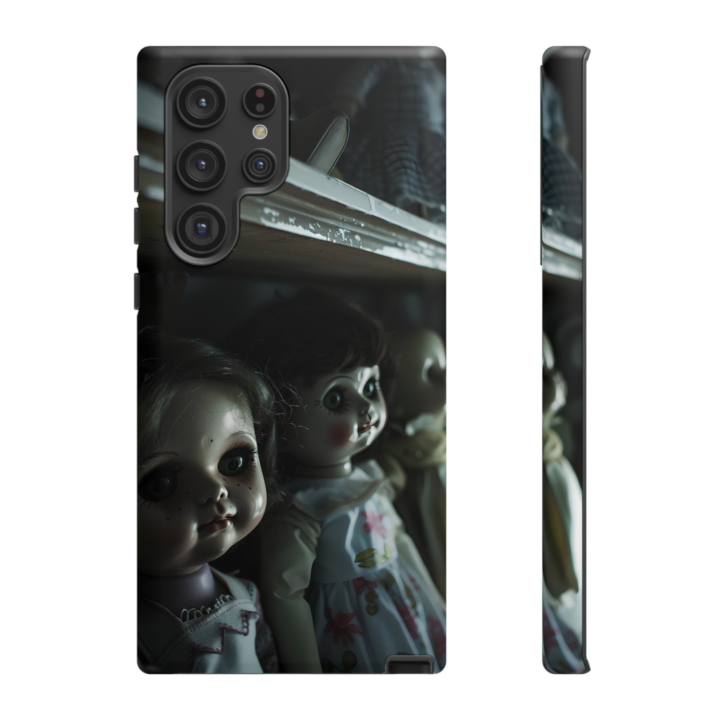 Creepy Dolls Phone Case – Eerie Vintage Doll Design for iPhone, Samsung Galaxy, and Google Pixel Devices