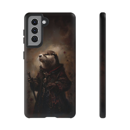 Noble Otter King Phone Case - Vintage Gothic Animal Art Design for iPhone, Samsung Galaxy, and Google Pixel Devices